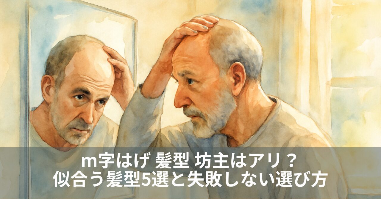m字はげ 髪型 坊主はアリ？似合う髪型5選と失敗しない選び方